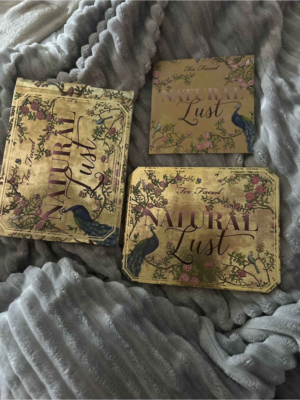 Too Faced Natural Lust Eyeshadow Set in Gold and Pink Artwork